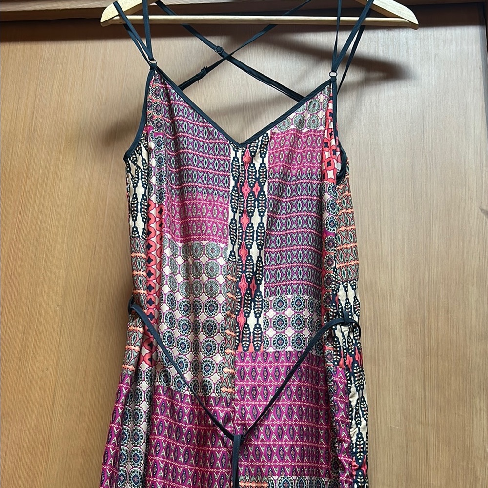 Colorful Patchwork Maxi Dress - Picture 2 of 5